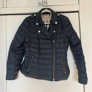 Burberry London Quilted Puffer Jacket in Black
